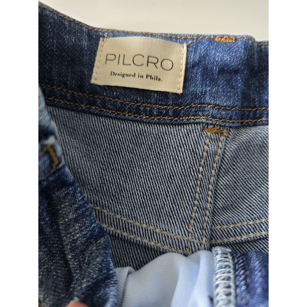 Pilcro Women's Wide-Leg Denim Jeans Blue Medium 25R - Picture 6 of 12